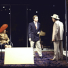 Actors (L-R) Susan Pilar, Daniel Gerroll and Zach Grenier in a scene from the Manhattan Theatre Club production of the play "Three Birds Alighting on a Field." (New York)