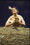 Actress Irene Worth  in a scene fr. the New York Shakespeare Festival's production of the play "Happy Days." (New York)