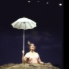 Actress Irene Worth  in a scene fr. the New York Shakespeare Festival's production of the play "Happy Days." (New York)