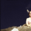 Actress Irene Worth  in a scene fr. the New York Shakespeare Festival's production of the play "Happy Days." (New York)