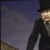 Actor George Voskovec in a scene fr. the New York Shakespeare Festival's production of the play "Happy Days." (New York)