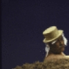 Actor George Voskovec  in a scene fr. the New York Shakespeare Festival's production of the play "Happy Days." (New York)