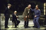 Actors (L-R) Austin Pendleton, Werner Klemperer, Phillip Bosco and Len Cariou in a scene from the Roundabout Theatre's production of the play "Master Class." (New York)