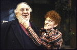 Actors Jan Miner and Gordon Chater in a scene from the Roundabout Theatre's production of the play "Dandy Dick." (New York)