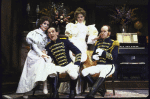 Actors (L-R) Monique Fowler, Edward Hibbert, Kathryn Meisle and John C. Vennema in a scene from the Roundabout Theatre's production of the play "Dandy Dick." (New York)