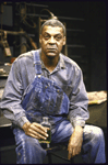 Actor Roger Robinson in a scene from the Roundabout Theatre's production of the play "Of Mice And Men." (New York)