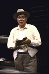 Actor Joseph Warren in a scene from the Roundabout Theatre's production of the play "Of Mice And Men." (New York)