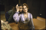 Actresses (L-R) Sallyanne Tackus and Constance Cummings in a scene from the Roundabout Theatre's production of the play "The Chalk Garden." (New York)