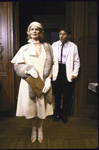 Actors Elizabeth Owens and Donal Donnelly in a scene from the Roundabout Theatre's production of the play "The Chalk Garden." (New York)