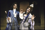 Actors Randle Mell and Carol Teitel in a scene from the Roundabout Theatre's production of the play "The Learned Ladies." (New York)