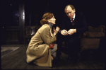 Actors Jeanne Ruskin and Nicol Williamson in a scene from the Roundabout Theatre's production of the play "Inadmissable Evidence." (New York)