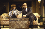 Actors Joanna Gleason & Gary Waldhorn in a scene fr. the Roundabout Theatre's production of the play "A Day In The Death Of Joe Egg." (New York)