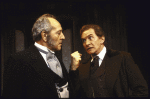 Actors (L-R) Paul Sparer & Roy Dotrice in a scene fr. the Roundabout Theatre's production of the play "An Enemy of the People." (New York)