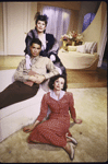 Actors (top to bottom) Patricia Elliott, Chris Sarandon and J. Smith-Cameron in a scene from the Roundabout Theatre's production of the play "The Voice of the Turtle." (New York)