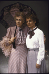 Actresses (L-R) Uta Hagen and Pamela Reed in a scene from the Roundabout Theatre's production of the play "Mrs. Warren's Profession." (New York)