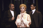 Actors (L-R) Lee Richardson, Carole Shelley and Eric Swanson in a scene from the Roundabout Theatre's production of the play "The Waltz Of The Toreadors." (New York)