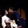 Actors Daniel Gerroll & Roma Downey in a scene fr. the Roundabout Theatre's production of the play "Arms And The Man." (New York)