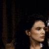 Actors Daniel Gerroll & Roma Downey in a scene fr. the Roundabout Theatre's production of the play "Arms And The Man." (New York)
