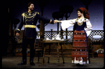 Actors Catherine Christianson & Chris Noth in a scene fr. the Roundabout Theatre's production of the play "Arms And The Man." (New York)