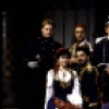 The cast in a company shot fr. the Roundabout Theatre's production of the play "Arms And The Man." (New York)