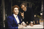 Actors David McCallum and Fionnula Flanagan in a scene from the Roundabout Theatre's production of the play "Ghosts." (New York)