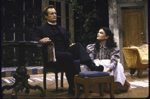 Actors David McCallum and Roma Downey in a scene from the Roundabout Theatre's production of the play "Ghosts." (New York)
