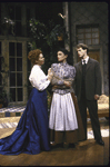 Actors (L-R) Fionnula Flanagan, Roma Downey and Raphael Sbarge in a scene from the Roundabout Theatre's production of the play "Ghosts." (New York)