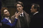 Actors (L-R) Fionnula Flanagan, Raphael Sbarge and David McCallum in a scene from the Roundabout Theatre's production of the play "Ghosts." (New York)