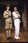 (L-R) Actors Simon Jones and Jim Dale in a scene from the Roundabout Theatre's production of the play "Privates On Parade." (New York)