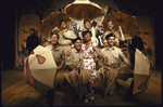 The cast in a scene from the Roundabout Theatre's production of the play "Privates On Parade." (New York)