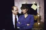Actors Paul McCrane and Karen Allen in a scene from the Roundabout Theatre's production of the play "The Country Girl" (New York)