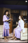 Actresses (L-R) Jeannie Berlin and Lizbeth Mackay in a scene from the Roundabout Theatre's production of the play "The Price of Fame." (New York)