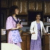 Actors (L-R) Jeannie Berlin, Lizbeth Mackay, Charles Grodin and Joseph R. Sicari in a scene from the Roundabout Theatre's production of the play "The Price of Fame." (New York)