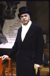 Actor Earle Hyman in a scene fr. the Roundabout Theatre's production of the play "Pygmalion." (New York)