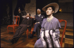 Actors (L-R) Anthony Heald, Earle Hyman & Madeleine Potter in a scene fr. the Roundabout Theatre's production of the play "Pygmalion." (New York)
