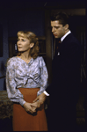 Married actors Juliet Mills and Maxwell Caulfield in a scene from the Mirror Repertory Theatre production of the play "Paradise Lost." (New York)