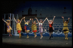 Bathing beauties performing "On a Sunday by the Sea" from "High Button Shoes" in musical revue "Jerome Robbins' Broadway."