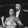 Actors Cicely Tyson and James Earl Jones in a scene from the Off-Broadway production of the play "The Blacks."