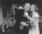 (L-R) William Russ, Bill Wiley and Mary Louise Wilson in the Off-Broadway production of the play "Buried Child."