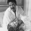 Actors Raul Julia as Othello and Kathryn Meisle as Desdemona in the NY Shakespeare Festival Central Park production of the play "Othello.".