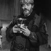 Actor Raul Julia as Macbeth in a scene from the NY Shakespeare Festival production of the play "Macbeth"