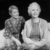 (L-R) Actresses Glenda Jackson and Jessica Tandy in a scene from the Broadway production of the play "Rose"