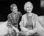 (L-R) Actresses Glenda Jackson and Jessica Tandy in a scene from the Broadway production of the play "Rose"