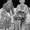 (L-R) Actresses Glenda Jackson and Jessica Tandy in a scene from the Broadway production of the play "Rose"