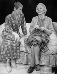 (L-R) Actresses Glenda Jackson and Jessica Tandy in a scene from the Broadway production of the play "Rose"