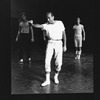 Director/choreographer Jerome Robbins working with dancers during a rehearsal for the Broadway production of the musical "West Side Story".