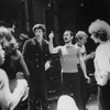 Director/choreographer Michael Bennett (R) and composer Marvin Hamlisch (L) working with the cast during a rehearsal for the Broadway production of the musical "A Chorus Line.".