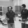 Director/choreographer Michael Bennett (C) working with actors Cleavant Derricks (L) and Ben Harney during a rehearsal of the Broadway musical "Dreamgirls.".