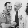 Director/choreographer Michael Bennett (L) with producer Bernard Jacobs during a rehearsal of the Broadway musical "Dreamgirls.".