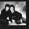 (L-R) Actresses Liza Minnelli and Chita Rivera taking a break from rehearsing the Broadway production of the musical "The Rink"
